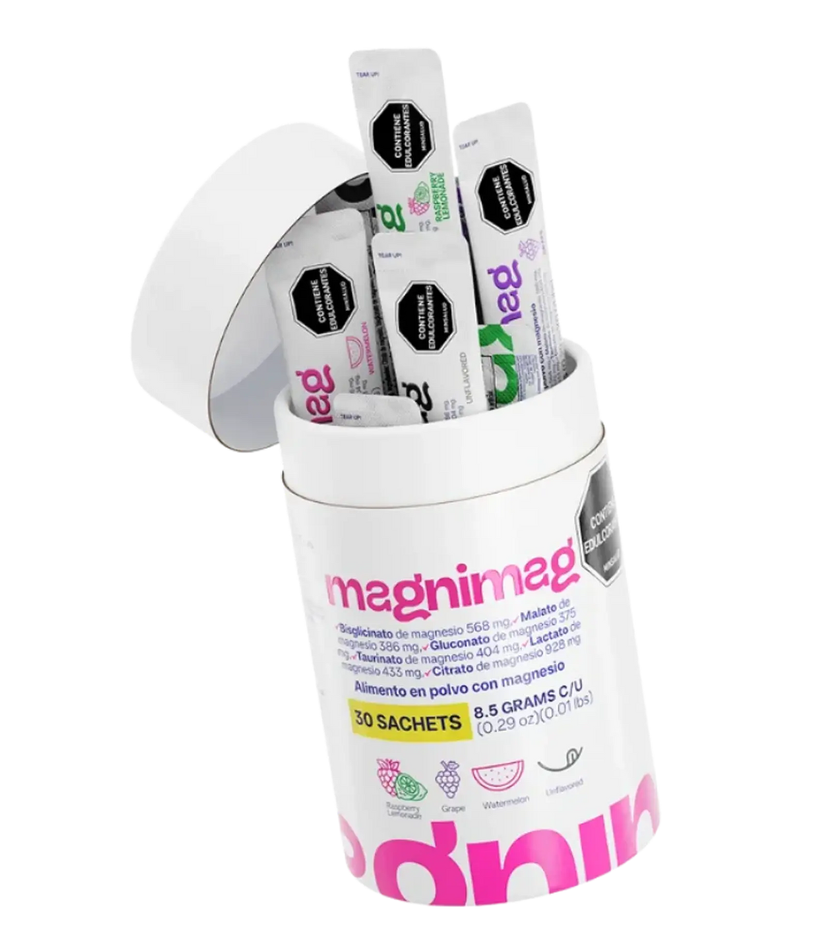 Magnimag Healthy America Magnesio en Polvo, 30 Sobres de 8,5 g