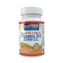Vitamina D3 2000Iu 100Softgels Healthy America