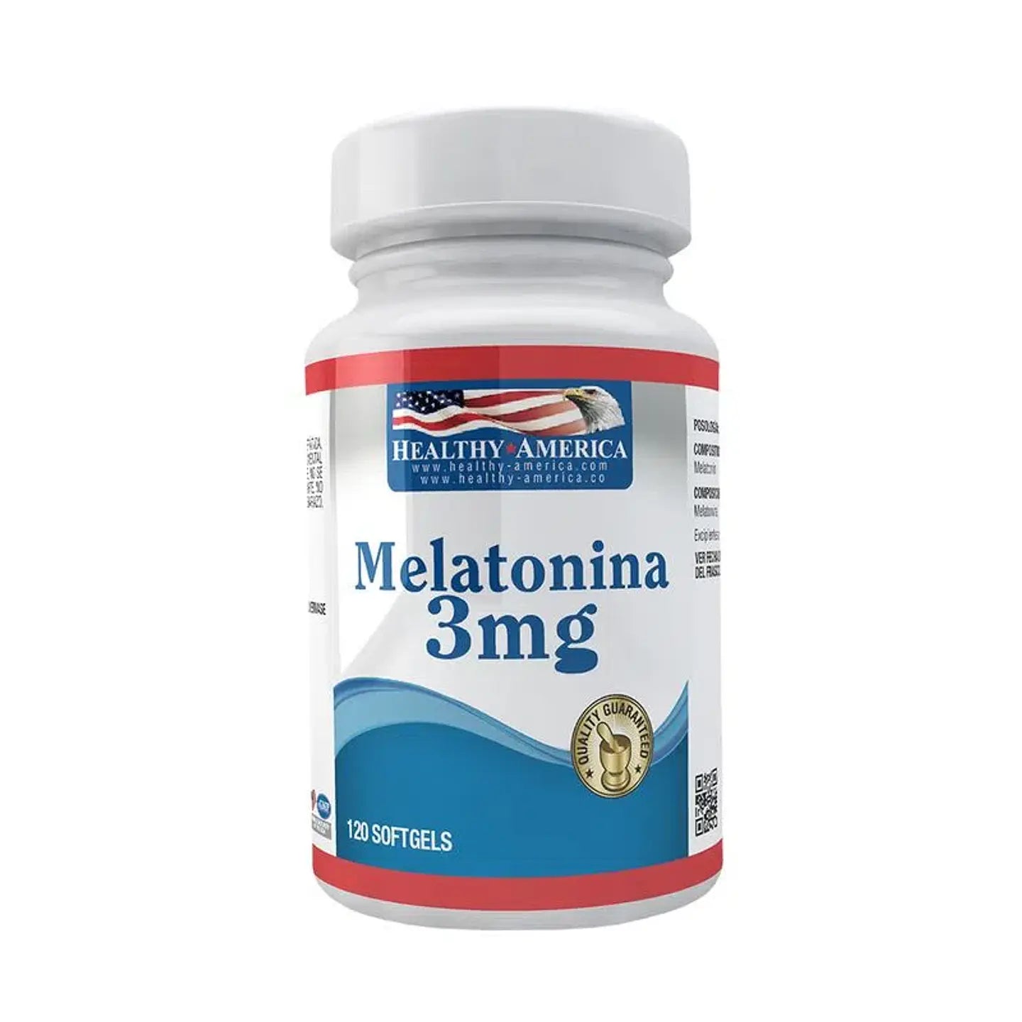 Melatonina 3mg 120 Sofgetls Healthy America
