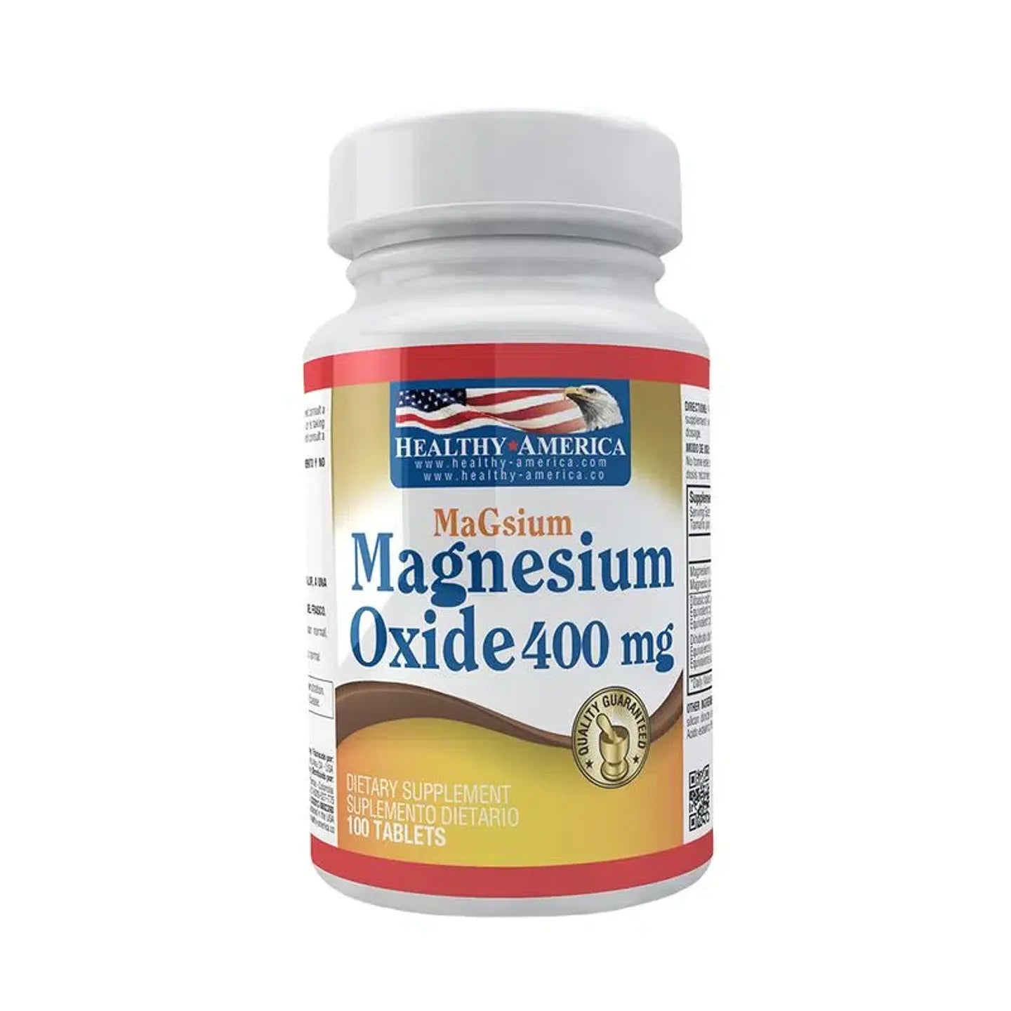 Magnesium Oxide 400 Mg 100Caplets Healthy America
