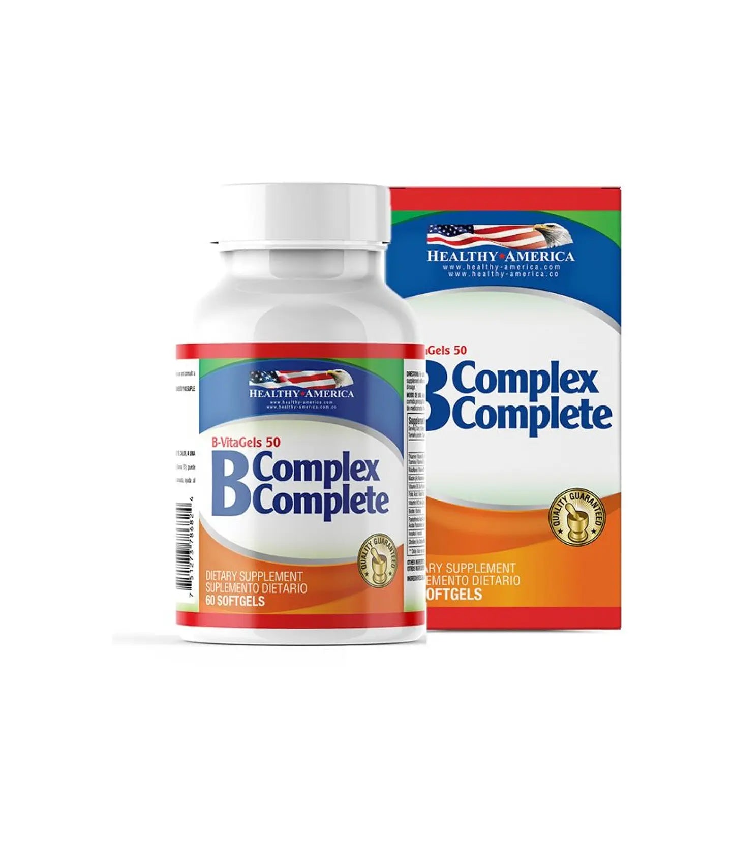 Complejo B50 Complex Complete 60Softgels Healthy America