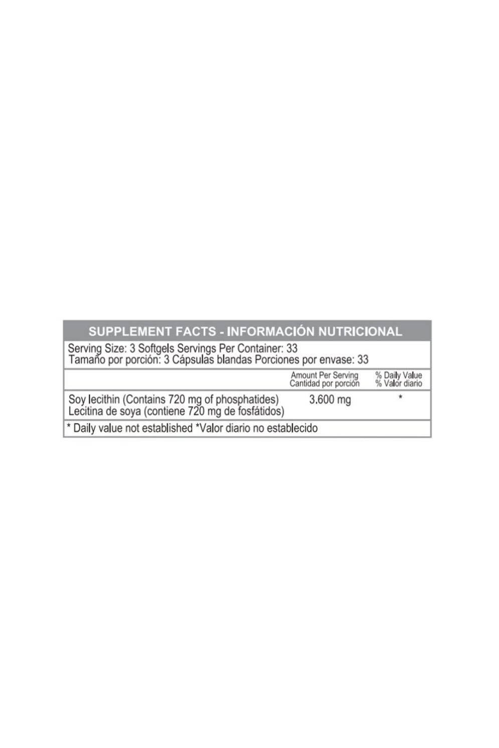 Mega Lecithin 1200Mg 100Softgels Healthy America