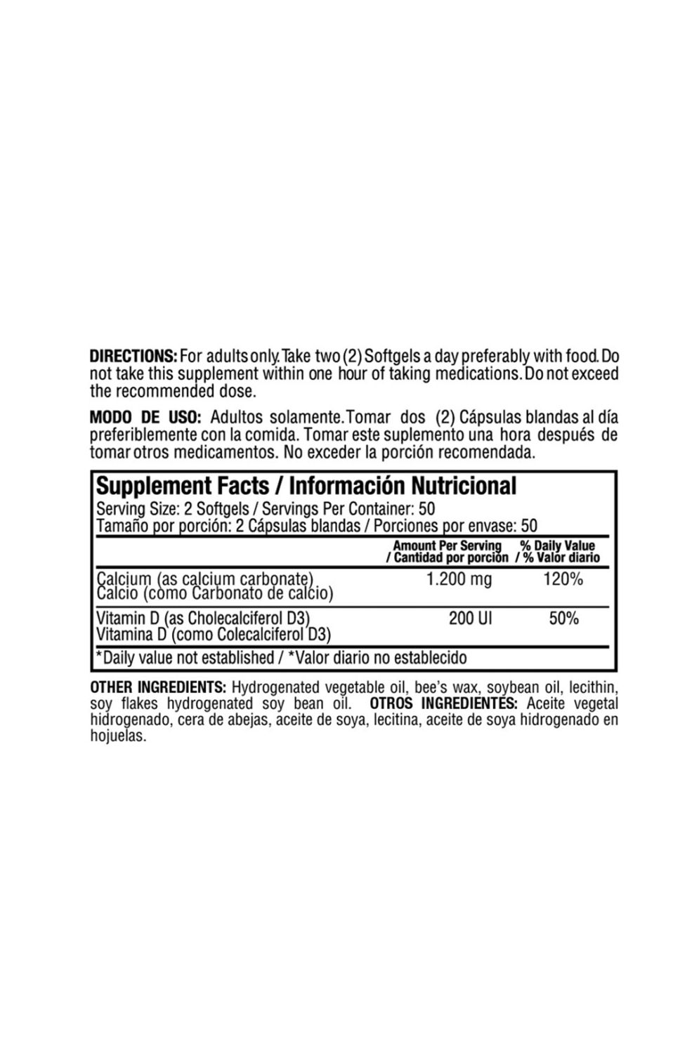 Liquid Absorbable Calcium 100Softgels Healthy America