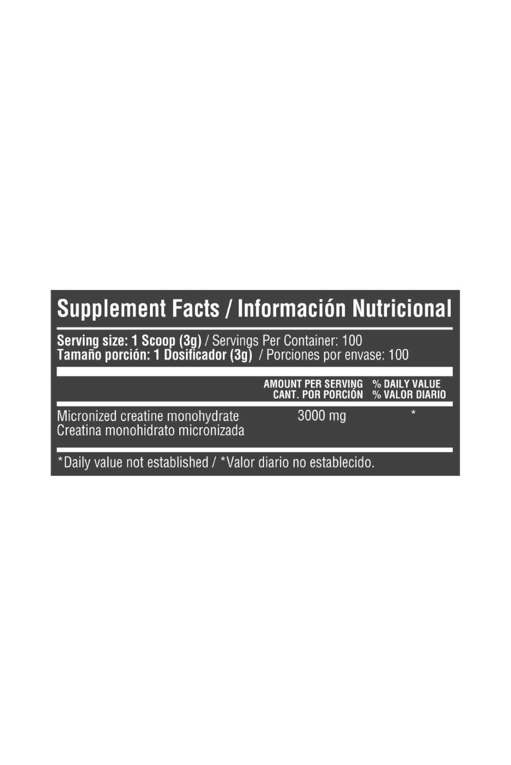 Creatine Monohydrate 3000Mcg 300G Healthy Sports