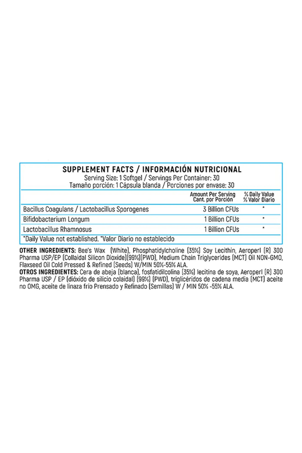 Sporogenex With Bacilius Coagulans 30 Sofgels Healthy America