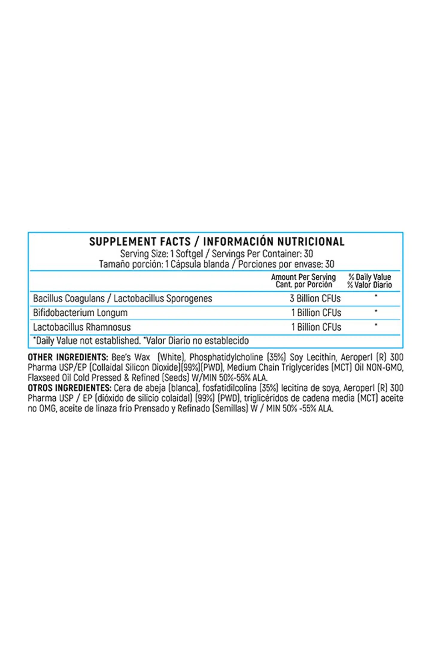 Sporogenex With Bacilius Coagulans 30 Sofgels Healthy America