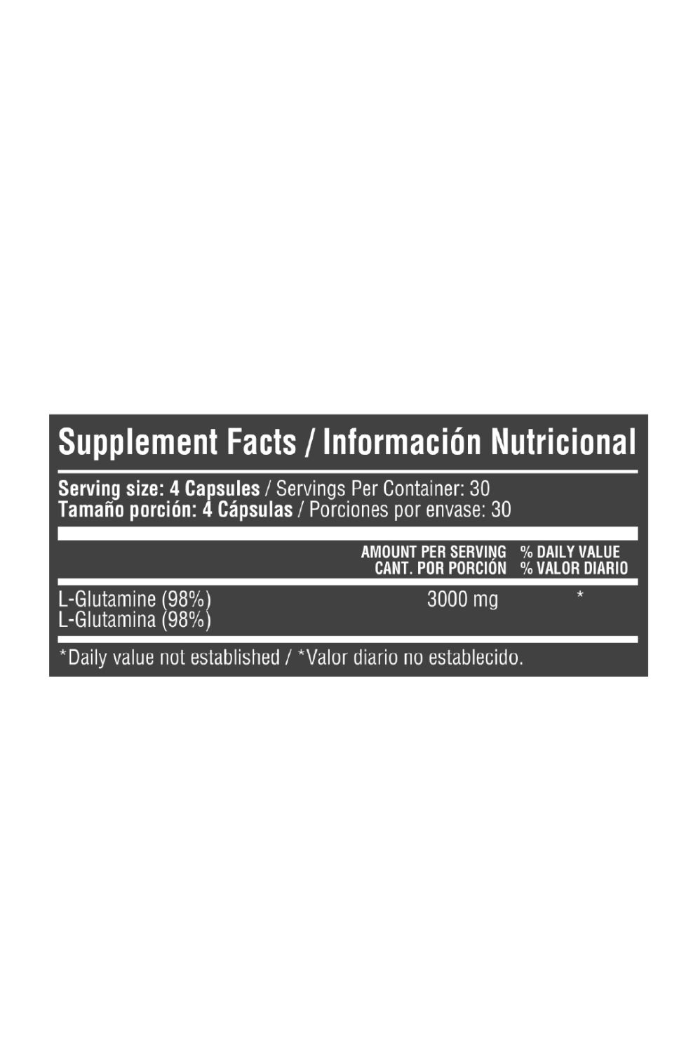 L Glutamina 3000Mg 120Capsulas Healthy Sports