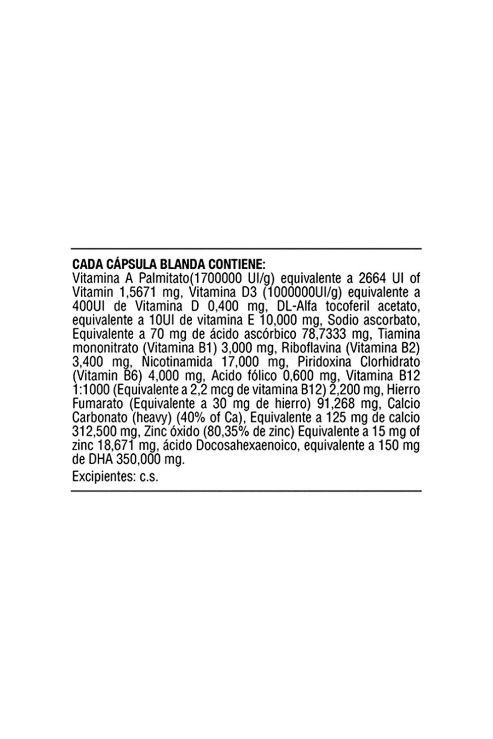 P Natal With Dha 60Softgels Healthy America