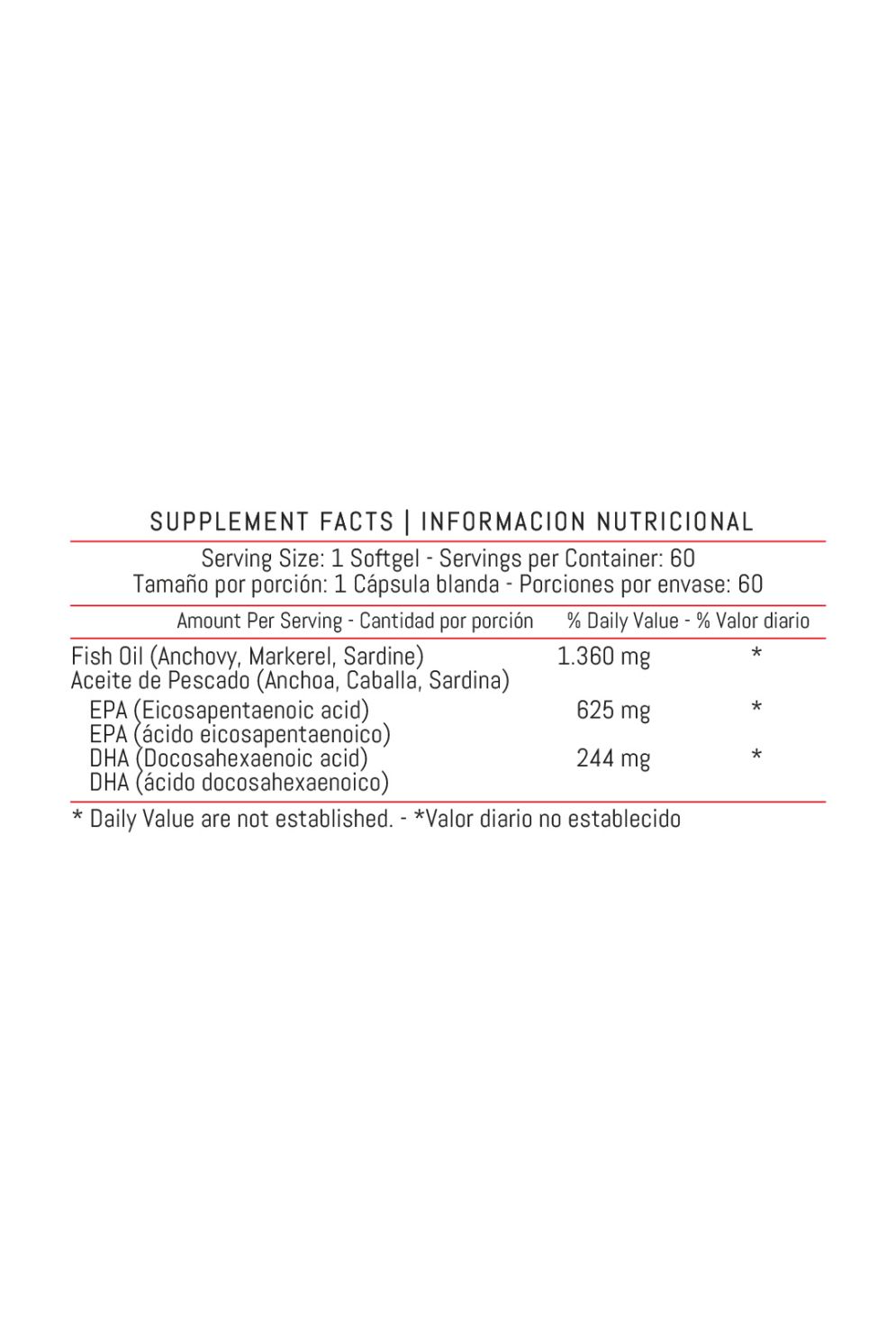 Omega 3 60Softgels 1360Mg Healthy America