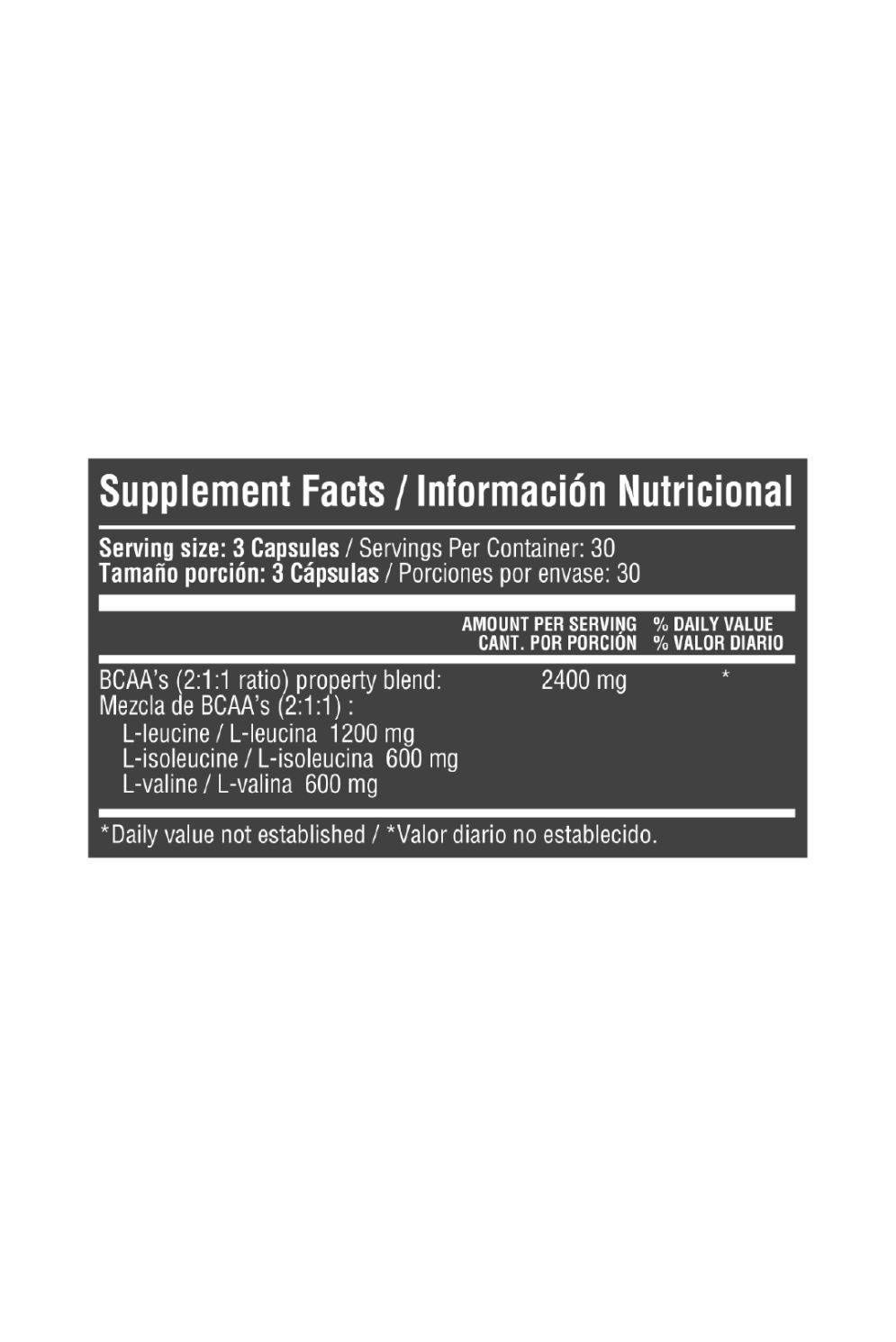 ULTIMATE BCAA'S 90 CAPSULES