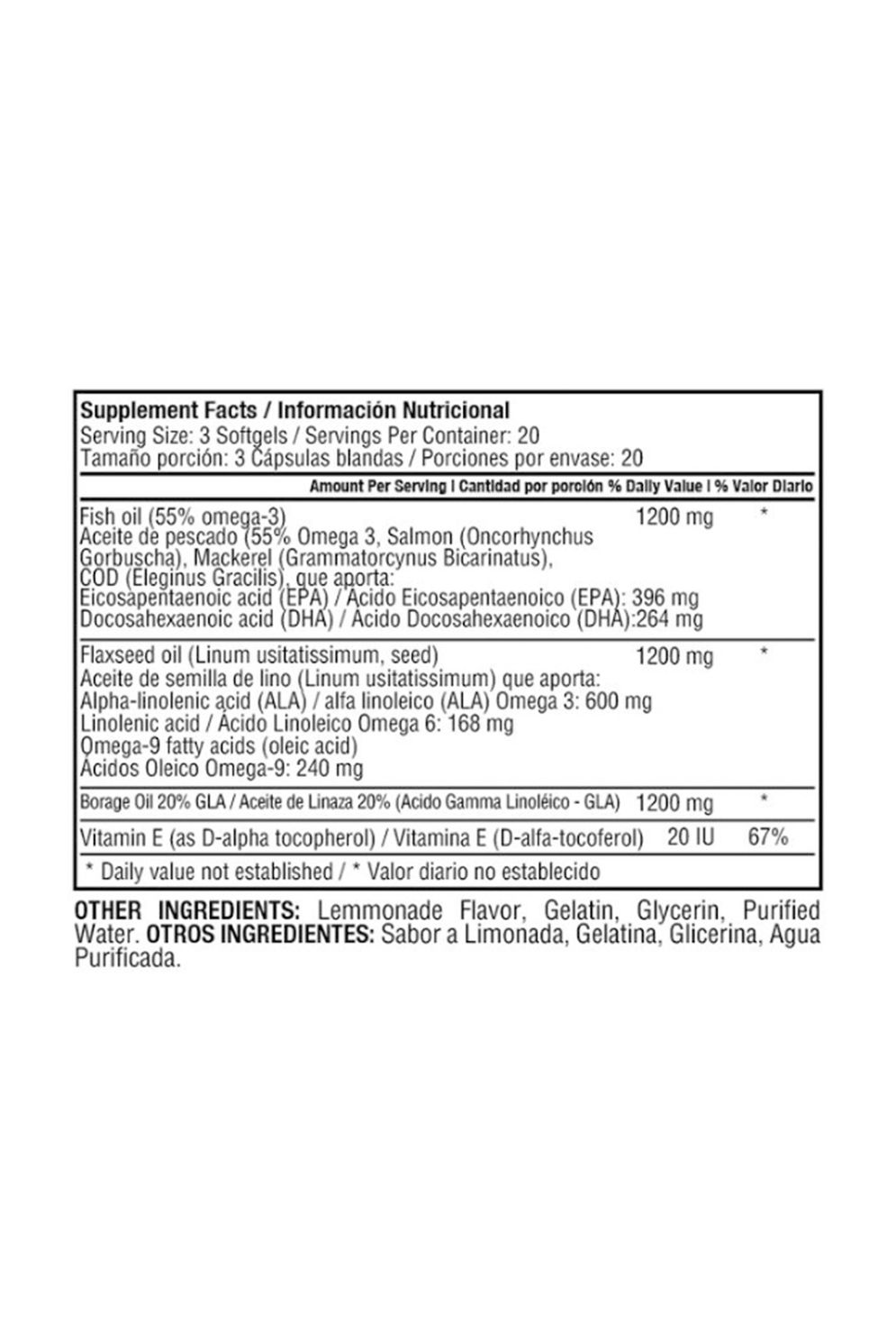 Triple Omega 369 1200 Mg 60Softgels Healthy America