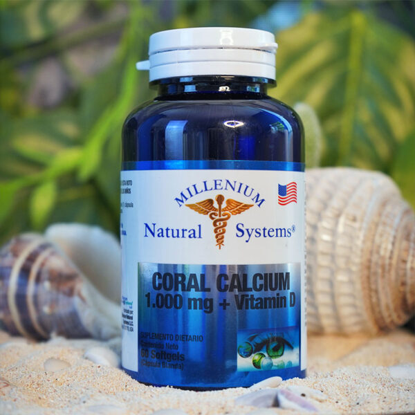 Coral Calcium 1000 mg + Vitamin D x 60 Softgels