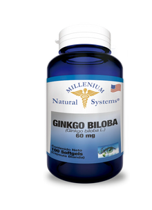 Ginkgo Biloba 60mg 100 Softgels Natural Systems