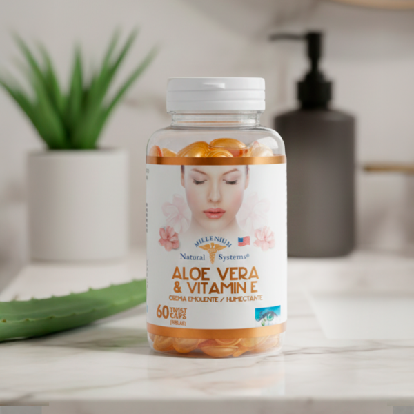 Aloe Vera & Vitamin E x 60 Twist Caps – Millenium Natural Systems