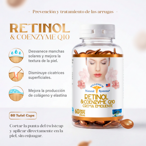 Retinol & Coenzyme Q10 x 60 Twist Caps – Millenium Natural Systems
