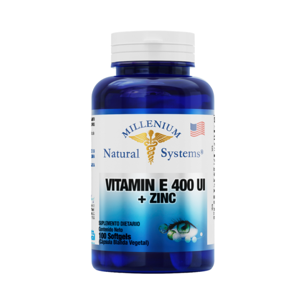 Vitamina E 400 UI Con Zinc 100 Softgels