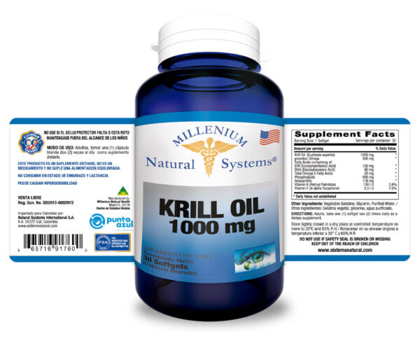 rill Oil 1000 mg 30 Sofgetls Natural Systems