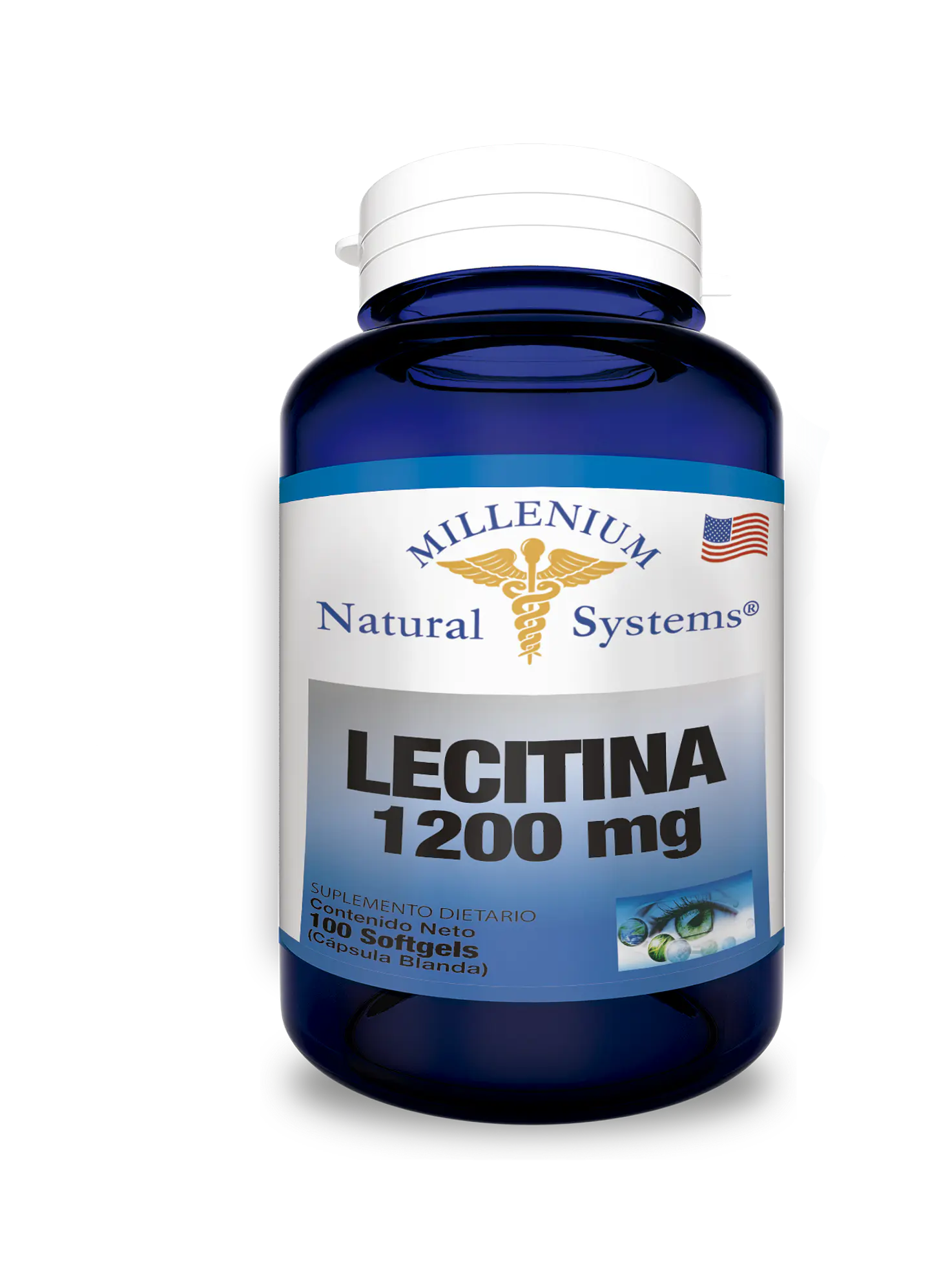 Lecitina de Soya 1200mg 100 Sofgetls Natural Systems