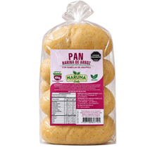 Pan con harina de arroz y semillas de amapola 8 unds Sin Gluten