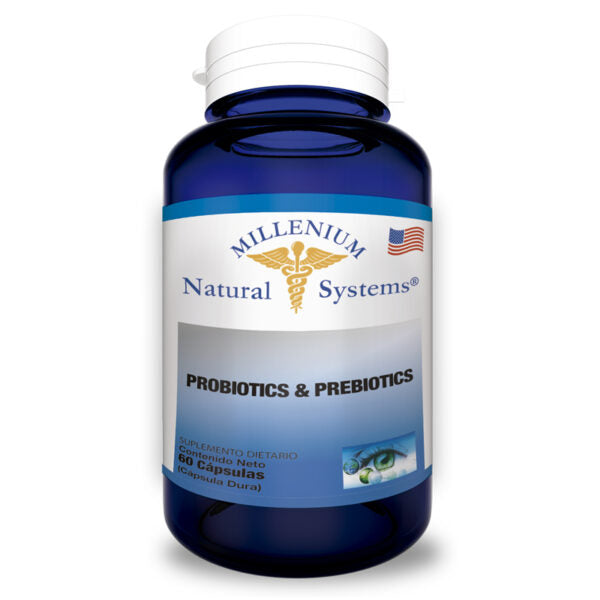 Probioticos y Prebioticos 60 Capsulas Natural Systems