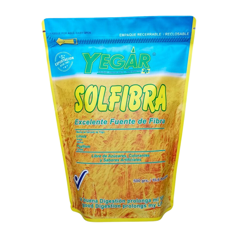 Solfibra Mezcla de Fibra en Polvo x 500 gr Yegar