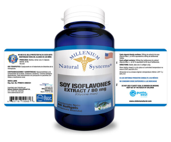 Soy Isoflavonas 80mg 60 Softgels