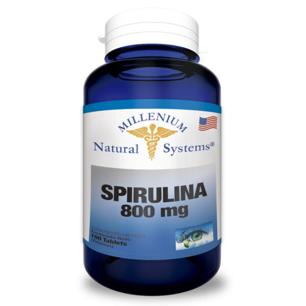 Spirulina 800 mg 100 tabletas