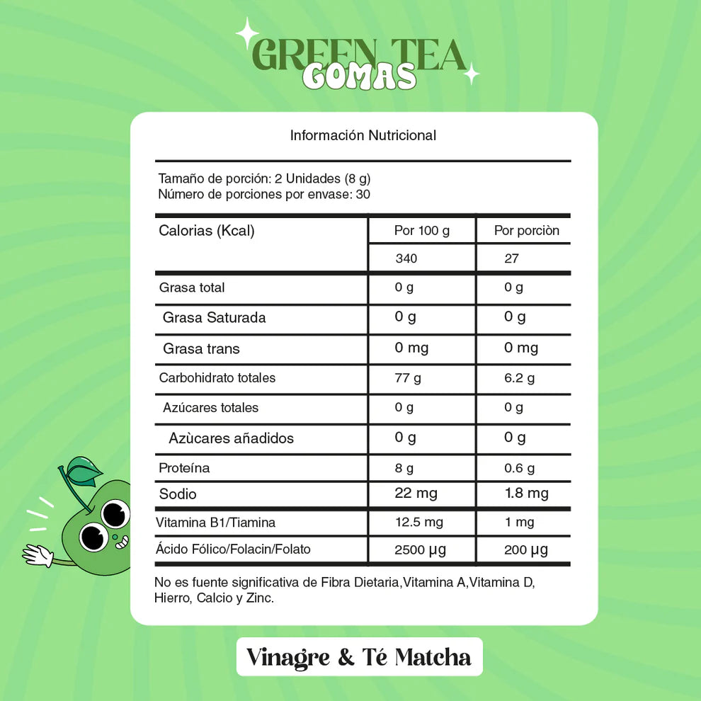 GREEN TEA GOMAS ELITE