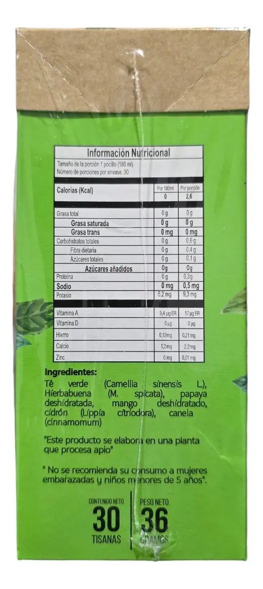Te Verde 30 Tisanas Laboratorio Funat