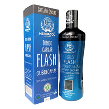 Tónico Capilar Flash Cubrecanas Castaño Oscuro 240 ml Herbacol