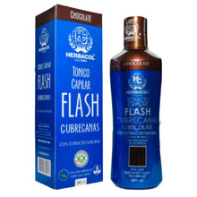 Tónico Capilar Flash Cubrecanas Chocolate 240 ml Herbacol