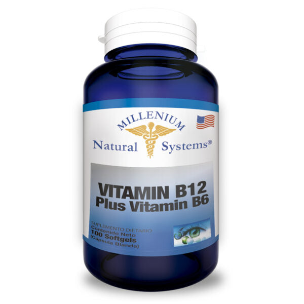 Vitamina B12 Plus Vitamina B6 100 Softgels Natural Systems