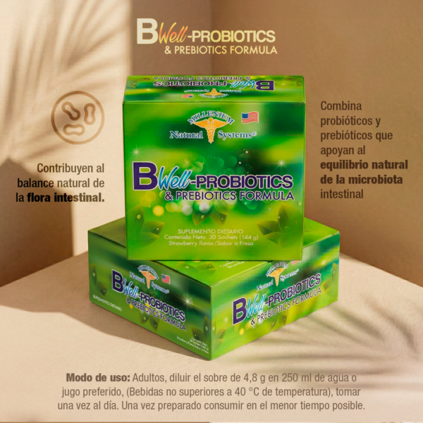 Bwell Probiotics y Prebiotics 30 Sofgetls