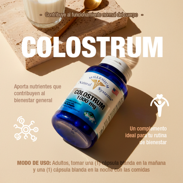 Colostrum 1000mg 90 sofgetls Natural Systems