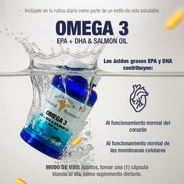 Omega 3 Epa + Dha 1300 mg 100 Sofgetls Natural Systems