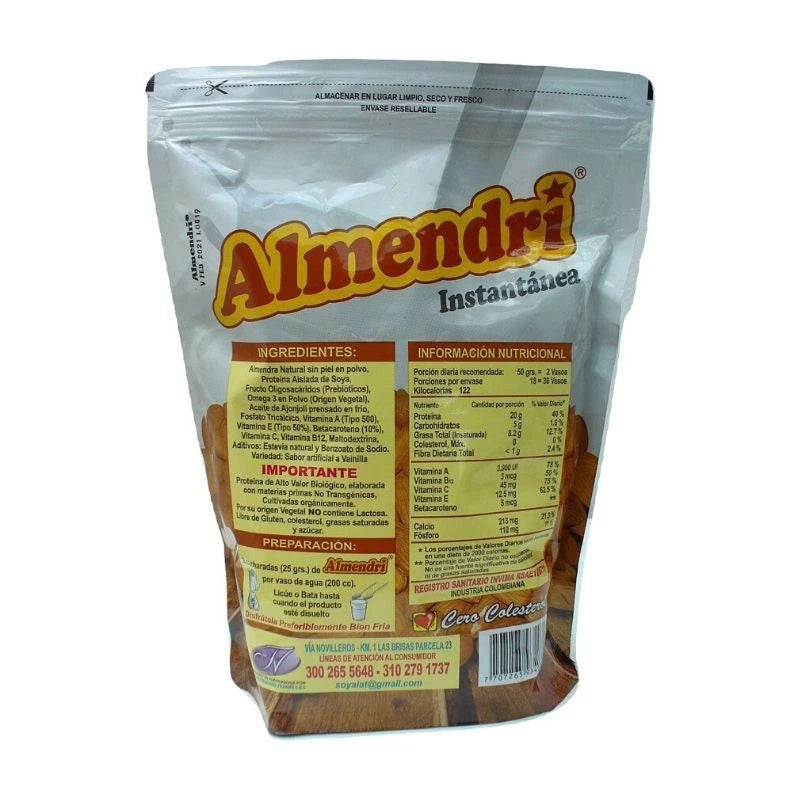 Bebida de Almendra en Polvo Almendri Bolsa x 900 Grs -
