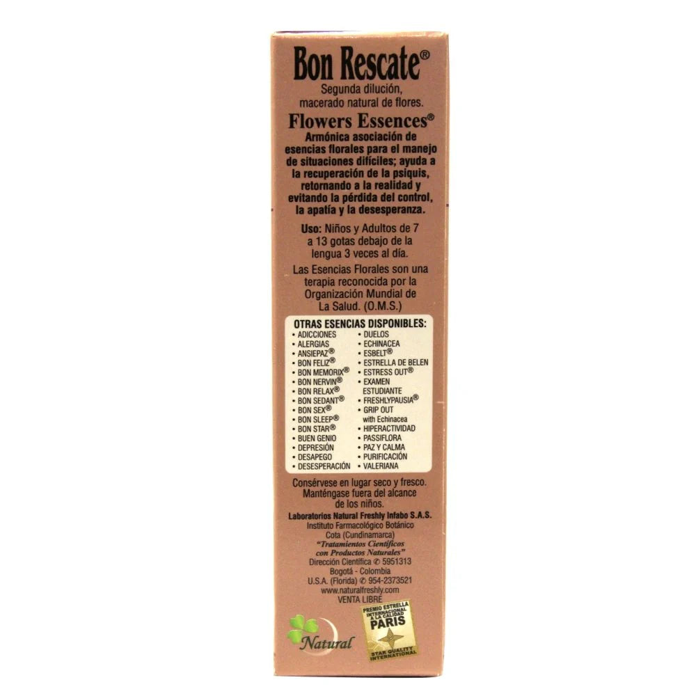 Esencia Floral Bon Rescate x 25 ml Natural Freslhy