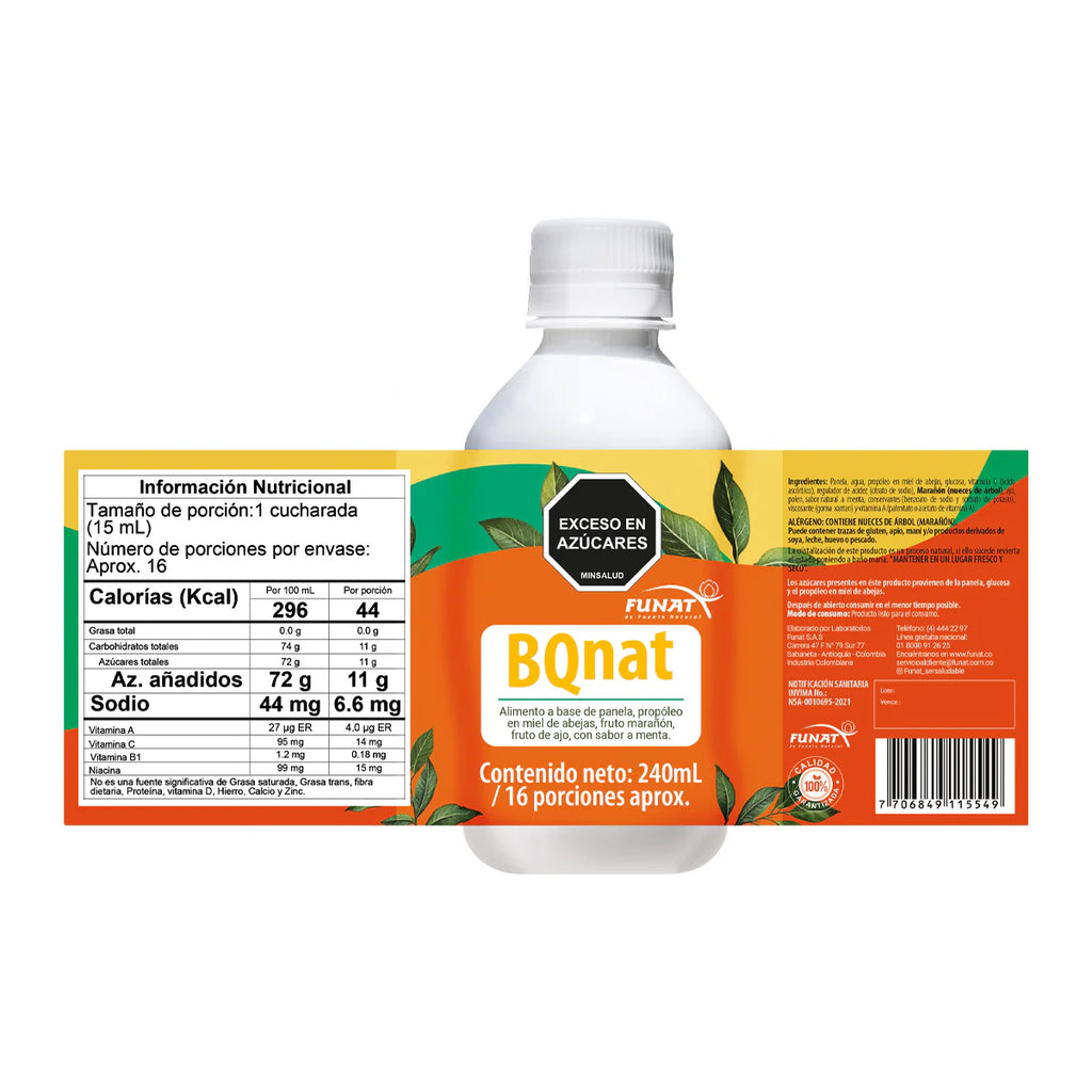 Bqnat jarabe 240 ml Funat