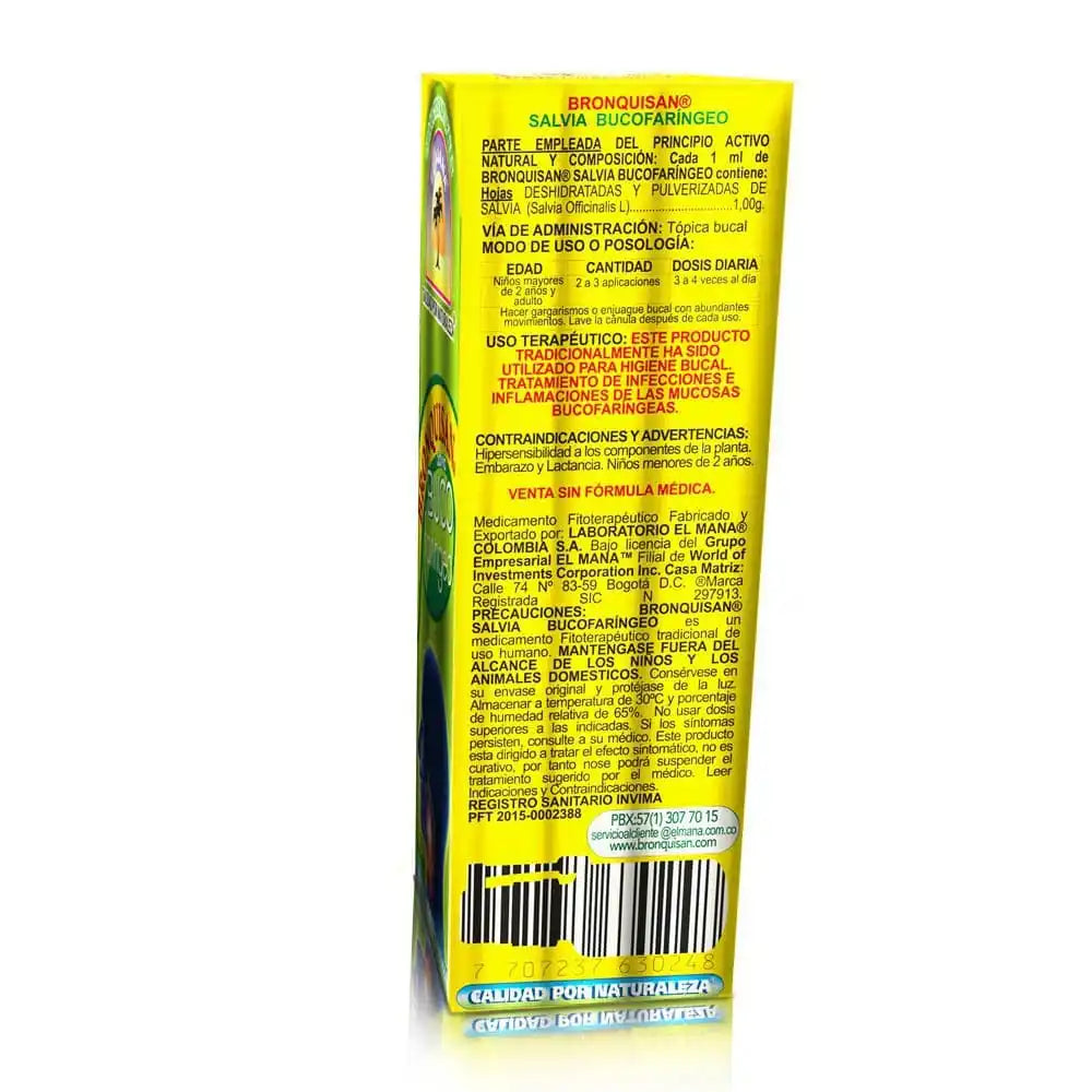 Bronquisan Bucofaríngeo Salvia x 50 ml El Maná