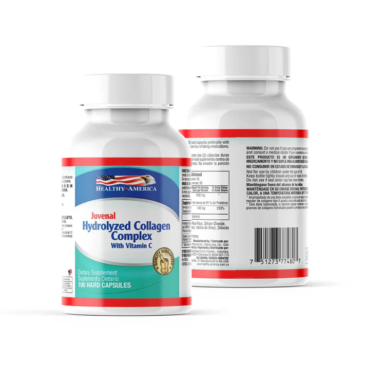 Colageno 1500 Mg Plus Vitamin C 100Capsules Healthy America