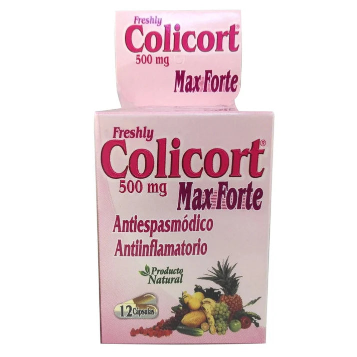 Freshly Colicort Max Forte 500mg x 12 Cápsulas Natural Freshly