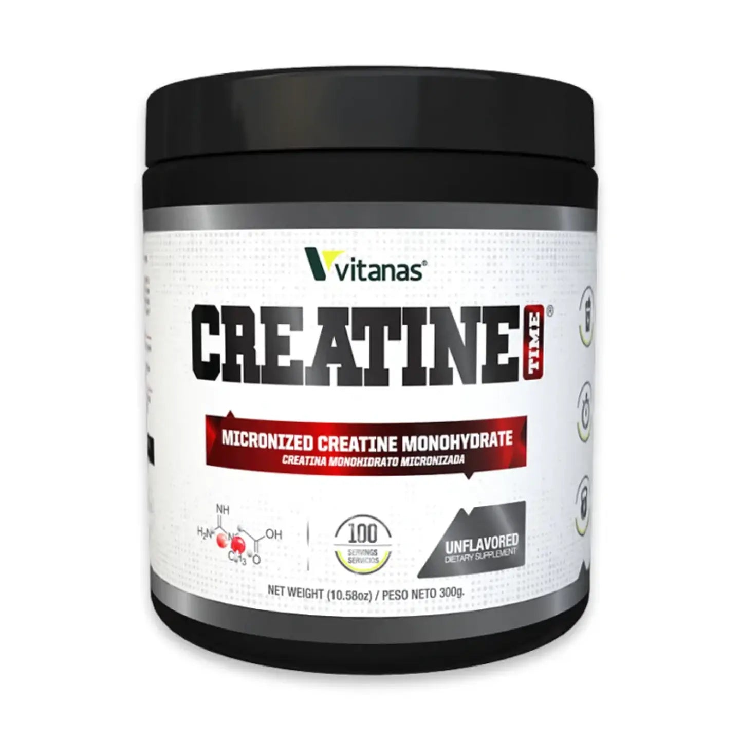 Creatina 300g Time Vitanas 100 Servicios