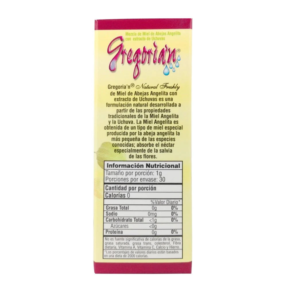 Gregorian Miel Angelita con Uchuva x 30g Natural Freshly