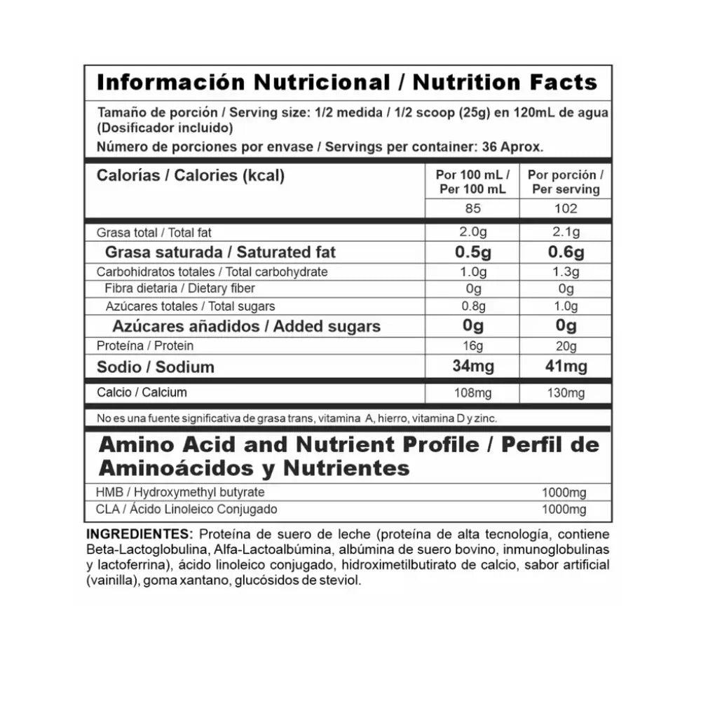 ISO CLEAN 2 LBS - PROTEINA AISLADA CON HMB Y CLA