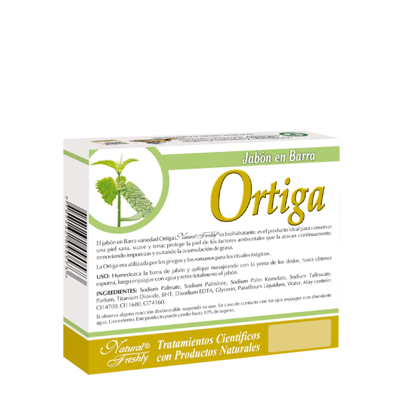 Jabón en barra de ortiga x 90 gr Natural Freshly