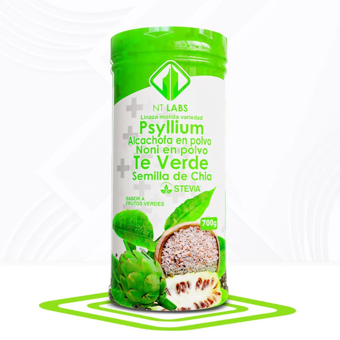 Linaza Psyllium Te verde 700G Nt Labs