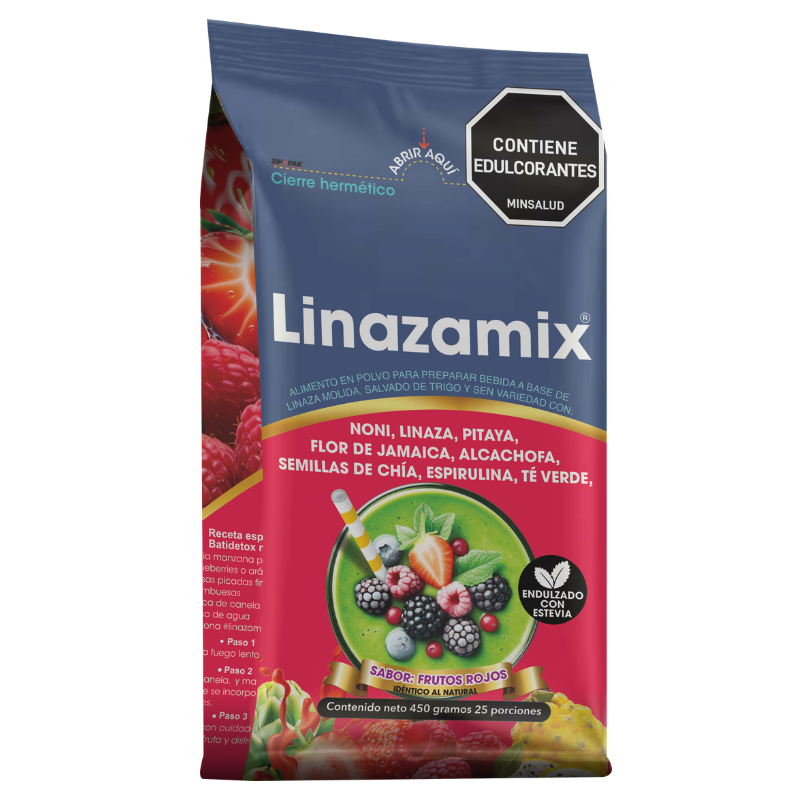Linazamix (Fibra) Frutos Rojos 450 gr Colon Cleanser