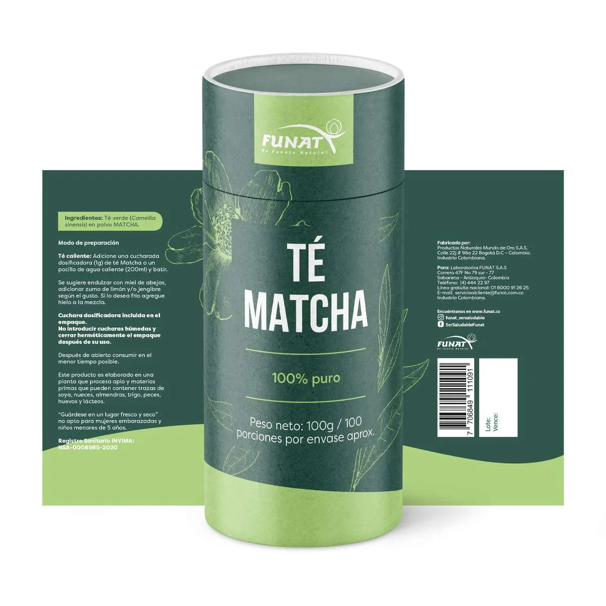 Té Matcha 100 g Cofre