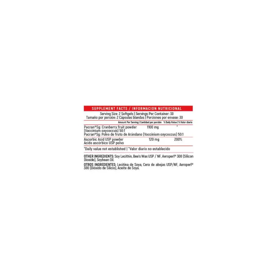 Utis Cranberry With Vitamin C 60Softgels Healthy America